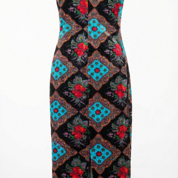 Betsy Johnson Sleeveless Maxi Dress Size Medium Vintage 1990 - Picture 12 of 13